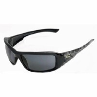 Brazeau Skull Polarized - Black / Smoke Lens, Grey Arms