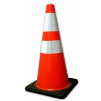 28" Traffic Cone c/w Reflective Collar