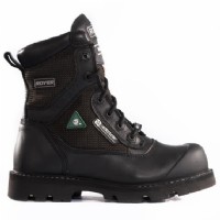 Boots Black 8in Metal Free