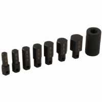 8 Pieces SAE Impact Hex Bit Set, 1/2" Drive Impact Socket Set